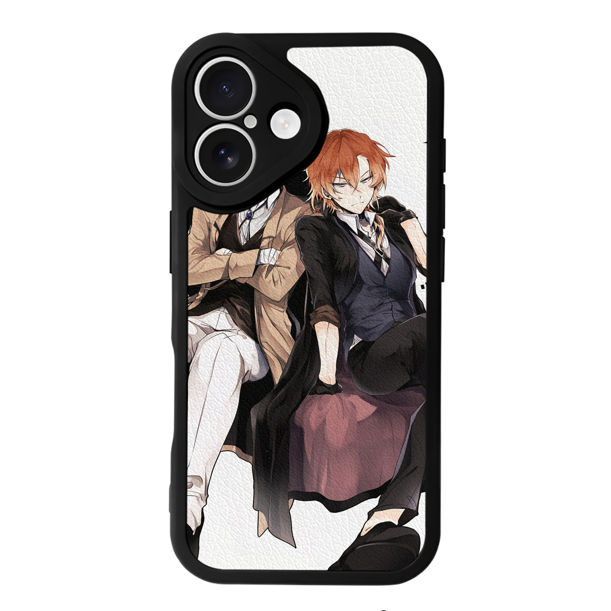 （画像用） 文豪ストレイドッグス Bungo Stray Dogs 【iPhone 16シリーズ対応】シリコンスマホケース（レザー調） 材質：シリコン